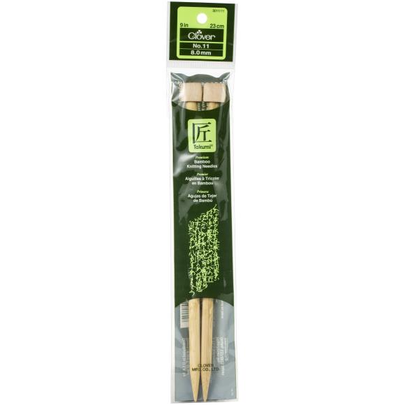 Takumi Bamboo Single Point Knitting Needles 9"
