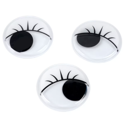 Medium Wiggle Eyes with Lashes