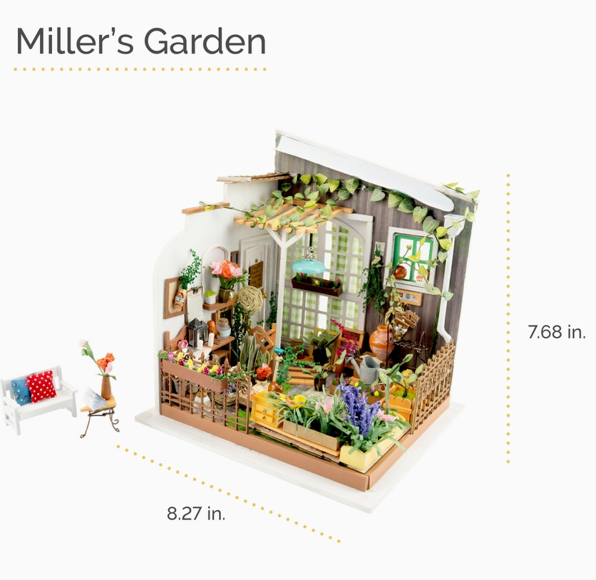 DIY Miniature House Kit: Miller's Garden