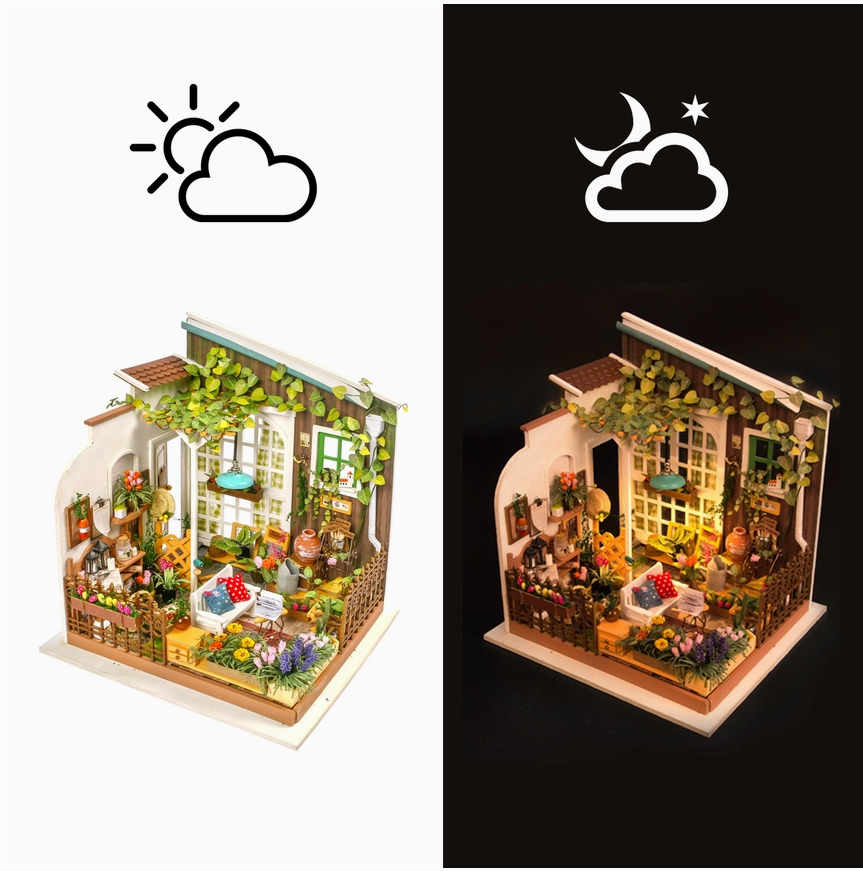 DIY Miniature House Kit: Miller's Garden