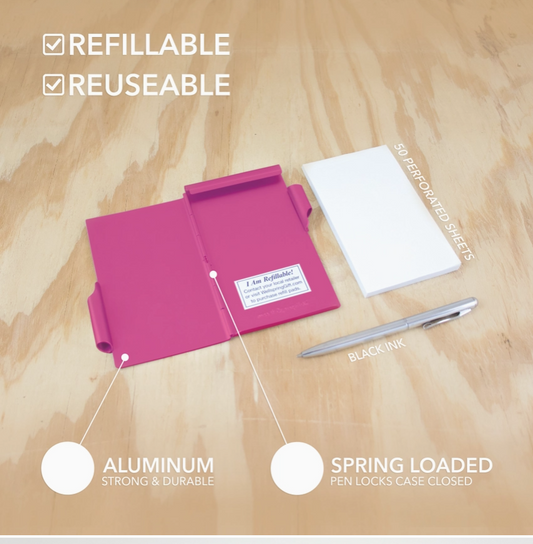 Pocket Notepad and Pen - Pink