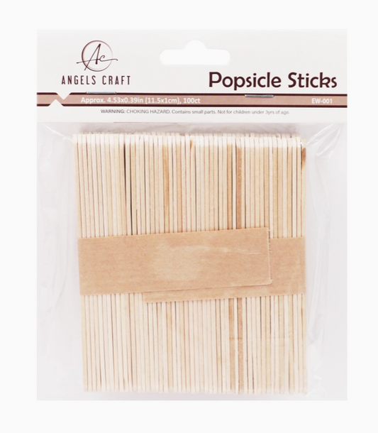 Natural Craft Sticks - 100 ct