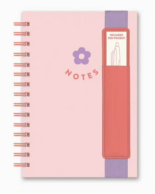 Pretty Posy Notebook with Pen Holder