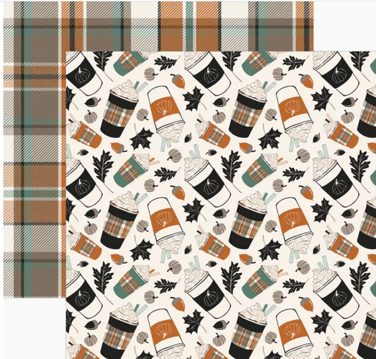 Pumpkin Spice Srapbook Paper