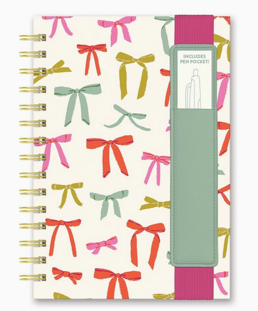 Put a Bow on It Notebook with Pen Holder