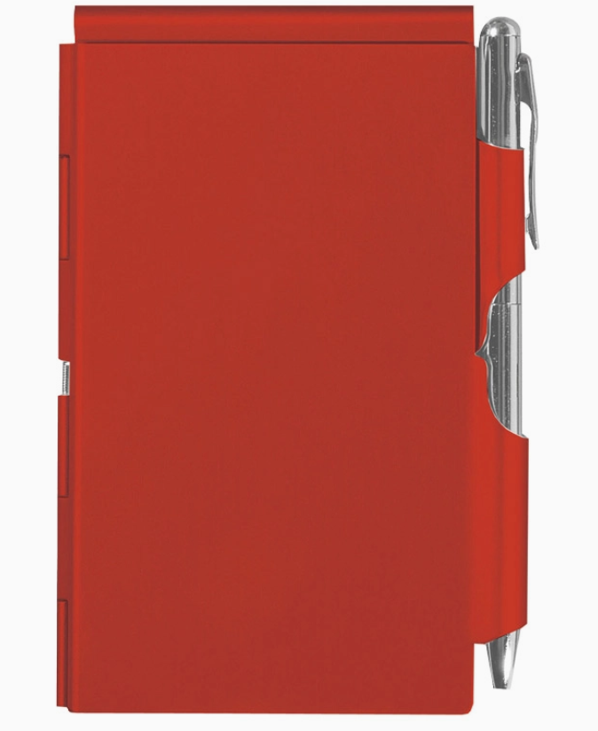 Pocket Notepad and Pen - Red