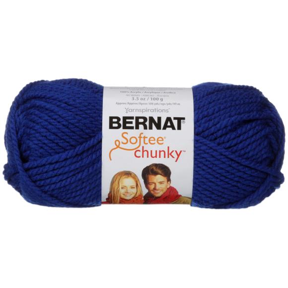 Bernat Softee Chunky Yarn - Royal Blue