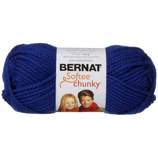 Bernat Softee Chunky Yarn - Royal Blue