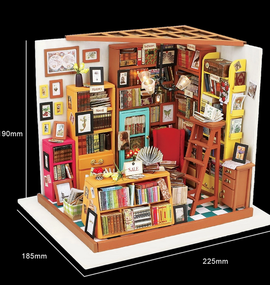 DIY Miniature House Kit: Sam's Study