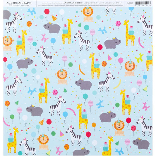 Scrapbook Paper - Party Animals