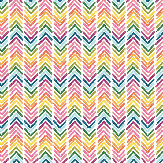 Scrapbook Paper - Rainbows Chevron