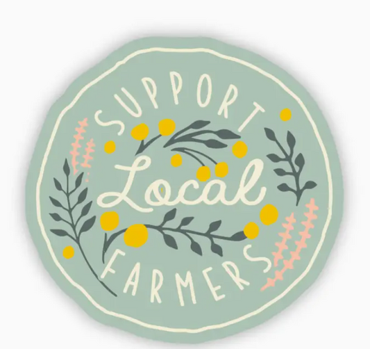 Support Local Farmers Decal