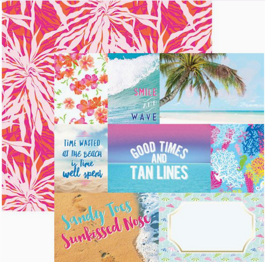 Paradise Scrapbook Paper