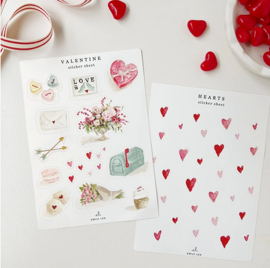 Valentine Sticker Sheets
