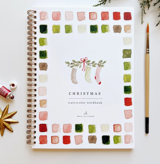 Christmas Watercolor Workbook