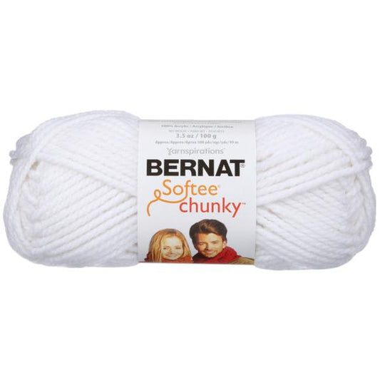Bernat Softee Chunky Yarn - White