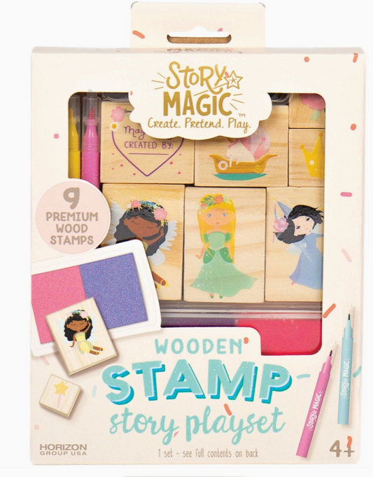Wooden Stamp Story Playset